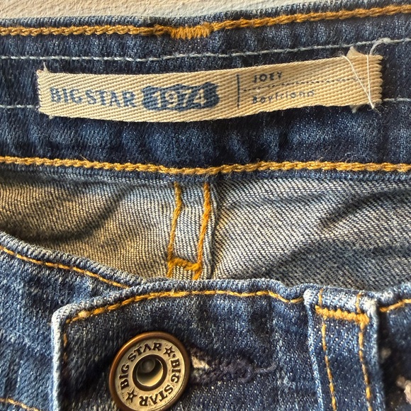 Big Star 1974 Joey Boyfriend Straight Leg Jeans Dark Wash Y2K 2010s Denim Sz 26 - Picture 4 of 7